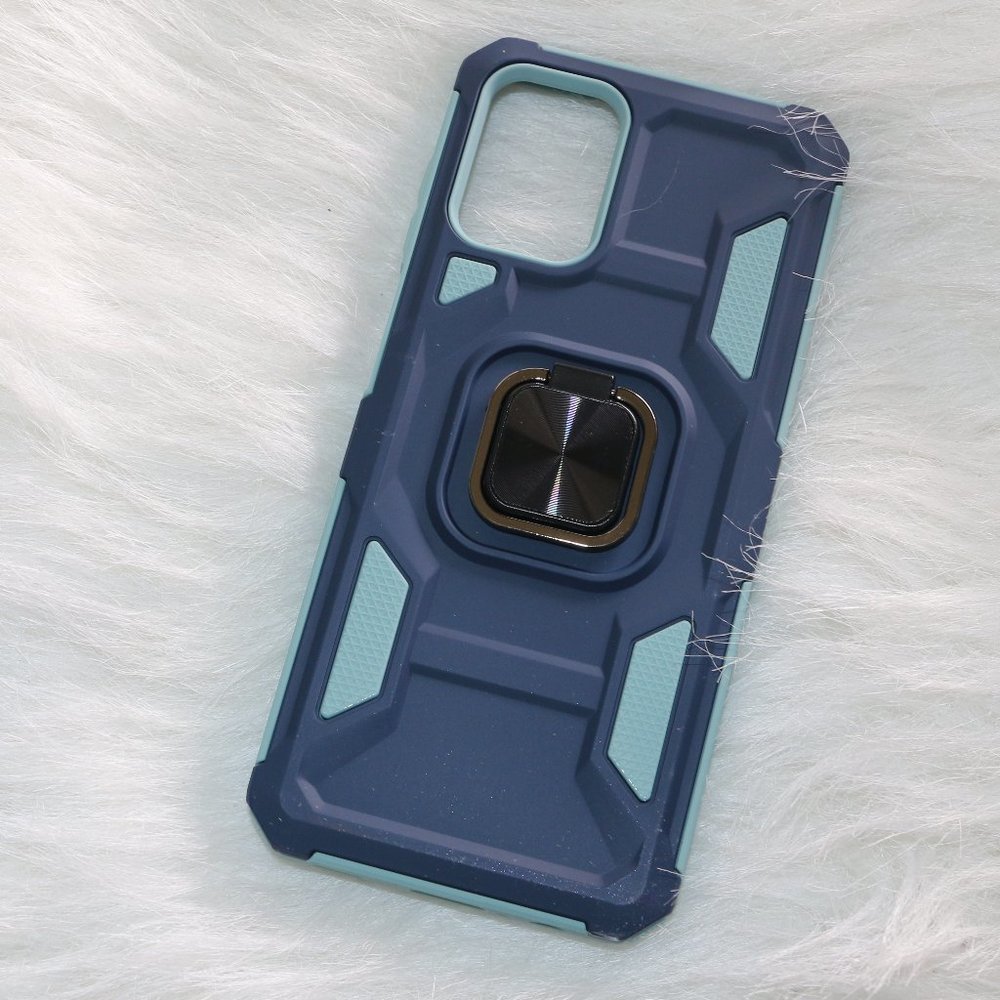 Samsung Galaxy A12 Phone - Navy Blue/Light Blue with Kickstand Phone Grip